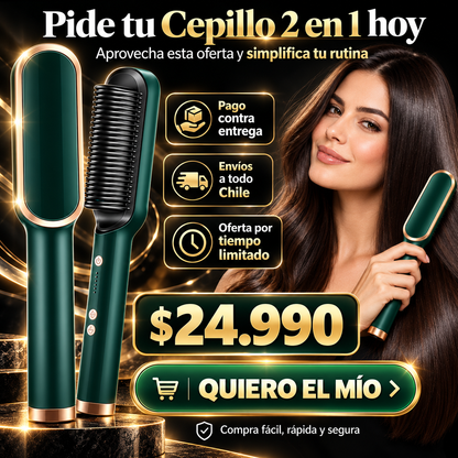 Cepillo Alisador y Rizador 2 en 1